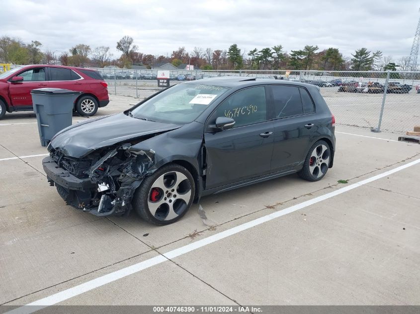 2012 Volkswagen Gti 4-Door VIN: WVWHV7AJ8CW163629 Lot: 40746390