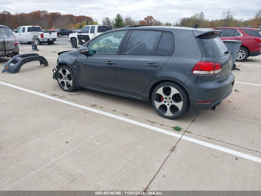 2012 Volkswagen Gti 4-Door VIN: WVWHV7AJ8CW163629 Lot: 40746390