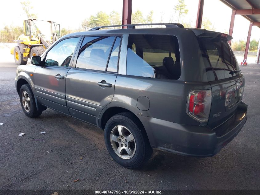 2007 Honda Pilot Ex-L VIN: 2HKYF18627H517037 Lot: 40747795