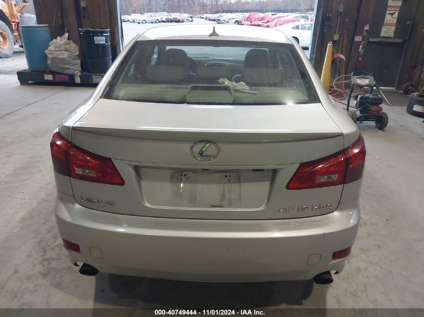 2008 Lexus Is 250 VIN: JTHCK262982026851 Lot: 40749444