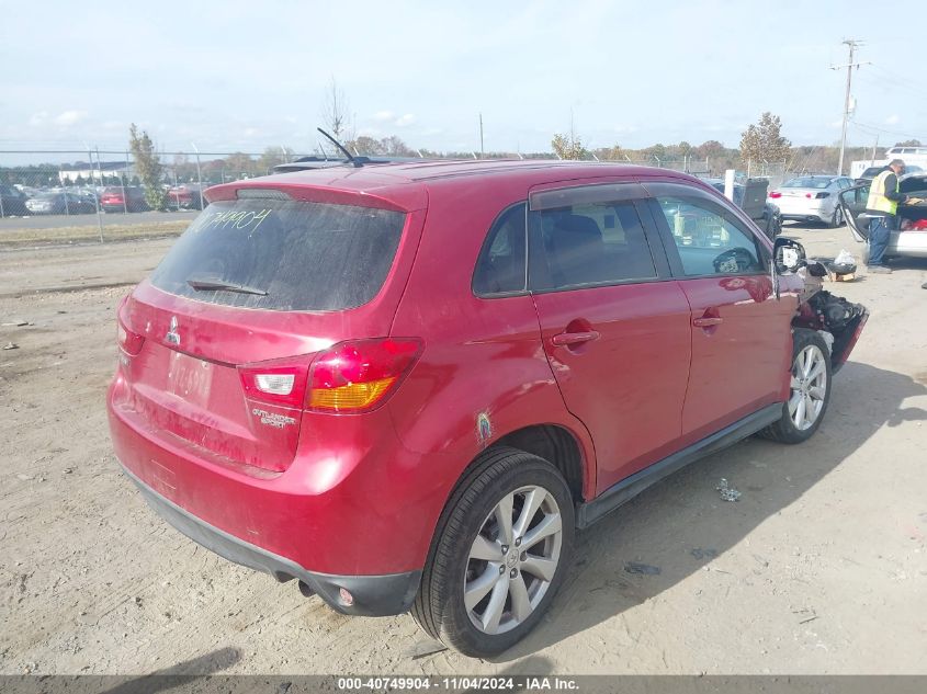 2014 Mitsubishi Outlander Sport Es VIN: 4A4AR3AU8EE011845 Lot: 40749904