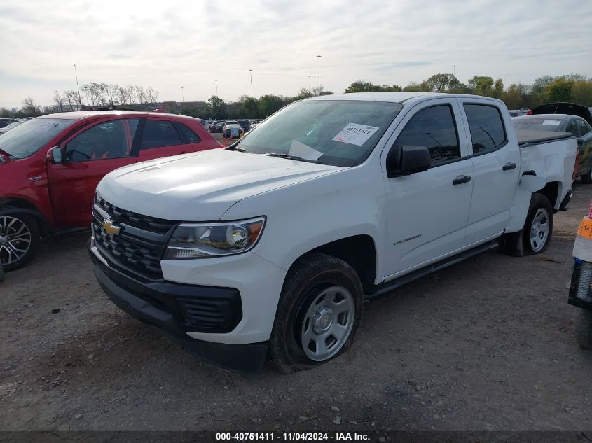 2022 Chevrolet Colorado 2Wd Short Box Wt VIN: 1GCGSBEN2N1327316 Lot: 40751411