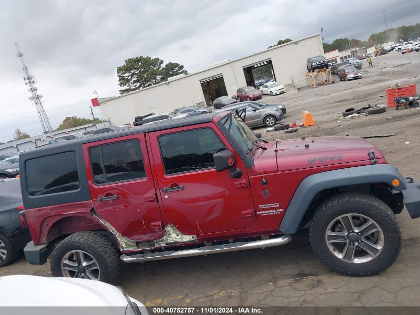 2013 Jeep Wrangler Unlimited Sport VIN: 1C4BJWDGXDL607026 Lot: 40752757