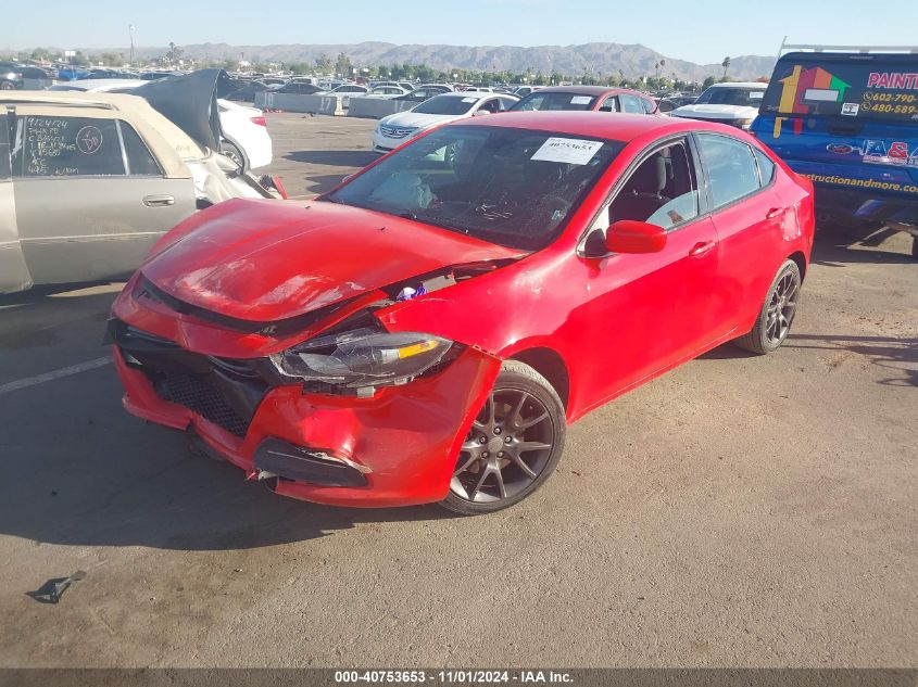 2016 Dodge Dart Se VIN: 1C3CDFAAXGD706606 Lot: 40753653