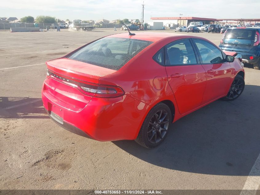 2016 Dodge Dart Se VIN: 1C3CDFAAXGD706606 Lot: 40753653