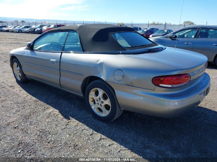 1999 Chrysler Sebring Jxi VIN: 3C3EL55H8XT571486 Lot: 40755184