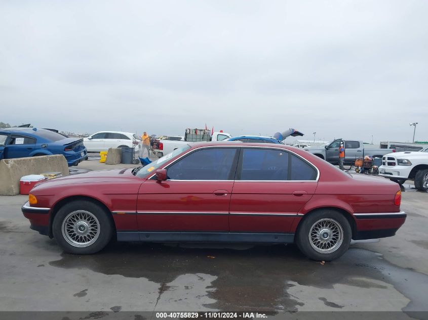 1998 BMW 740Ia VIN: WBAGF8322WDL53816 Lot: 40755829