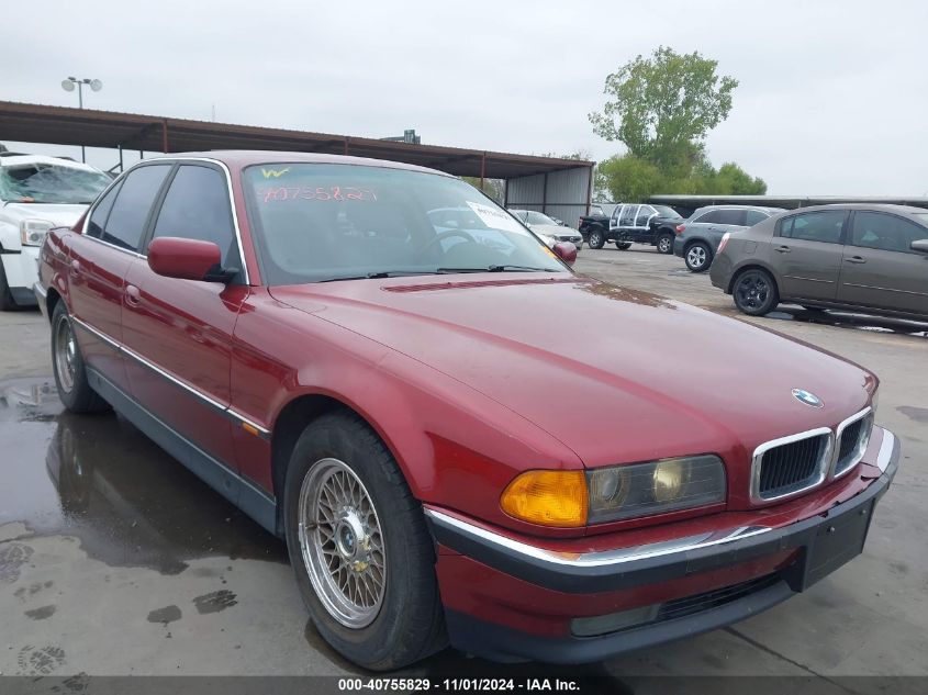 1998 BMW 740Ia VIN: WBAGF8322WDL53816 Lot: 40755829