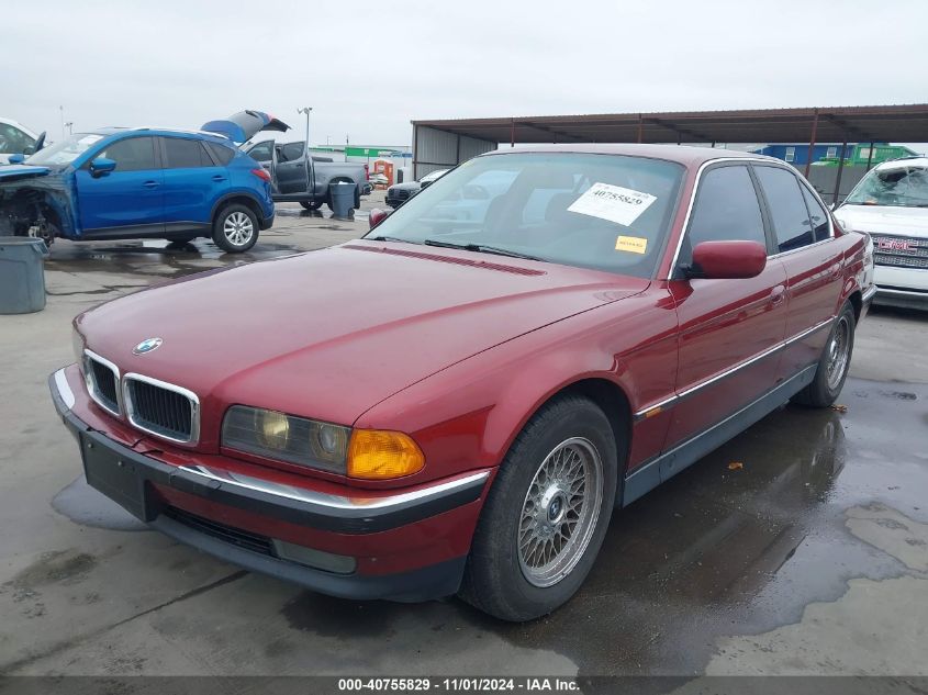 1998 BMW 740Ia VIN: WBAGF8322WDL53816 Lot: 40755829