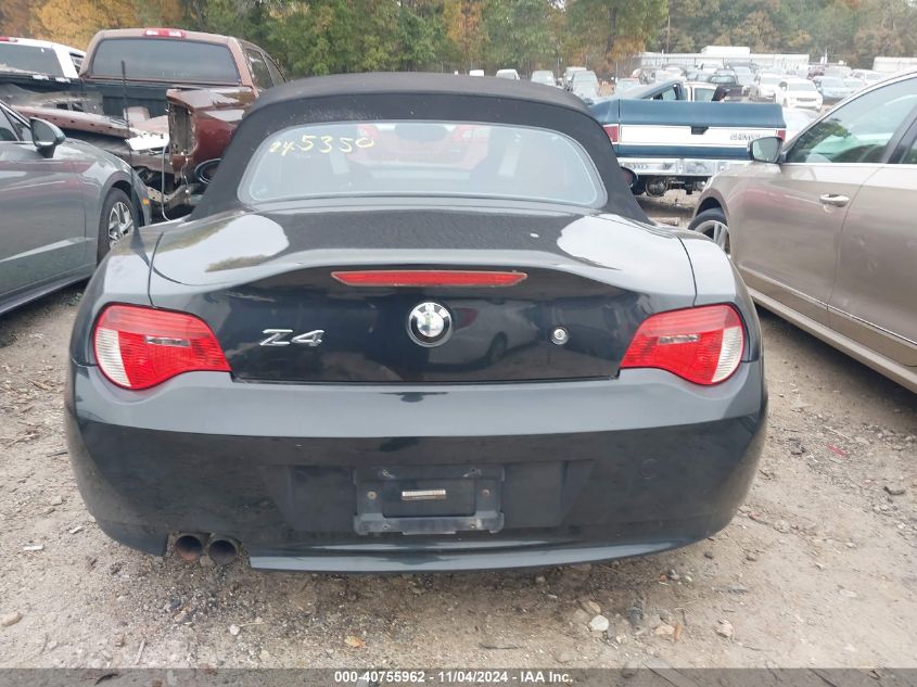 2008 BMW Z4 3.0I VIN: 4USBU33518LW76029 Lot: 40755962