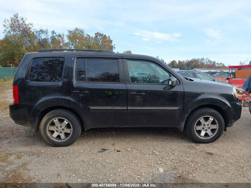 2011 Honda Pilot Touring VIN: 5FNYF4H9XBB075286 Lot: 40756889