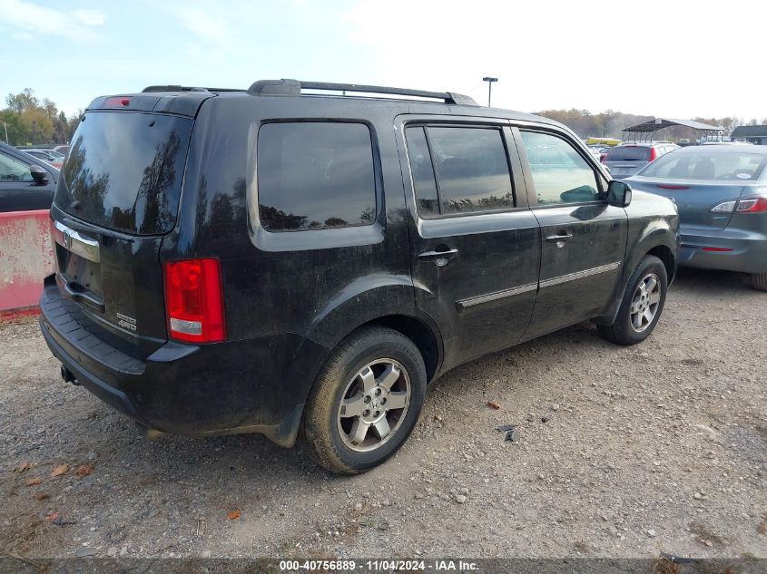 2011 Honda Pilot Touring VIN: 5FNYF4H9XBB075286 Lot: 40756889