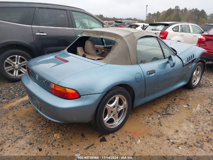 1997 BMW Z3 1.9L VIN: 4USCH7320VLB77355 Lot: 40758066