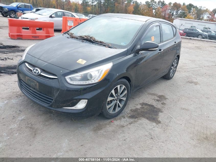 2015 Hyundai Accent Sport VIN: KMHCU5AE1FU232855 Lot: 40758104