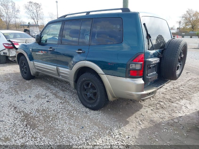 2002 Mitsubishi Montero Xls VIN: JA4MW31RX2J003476 Lot: 40758688