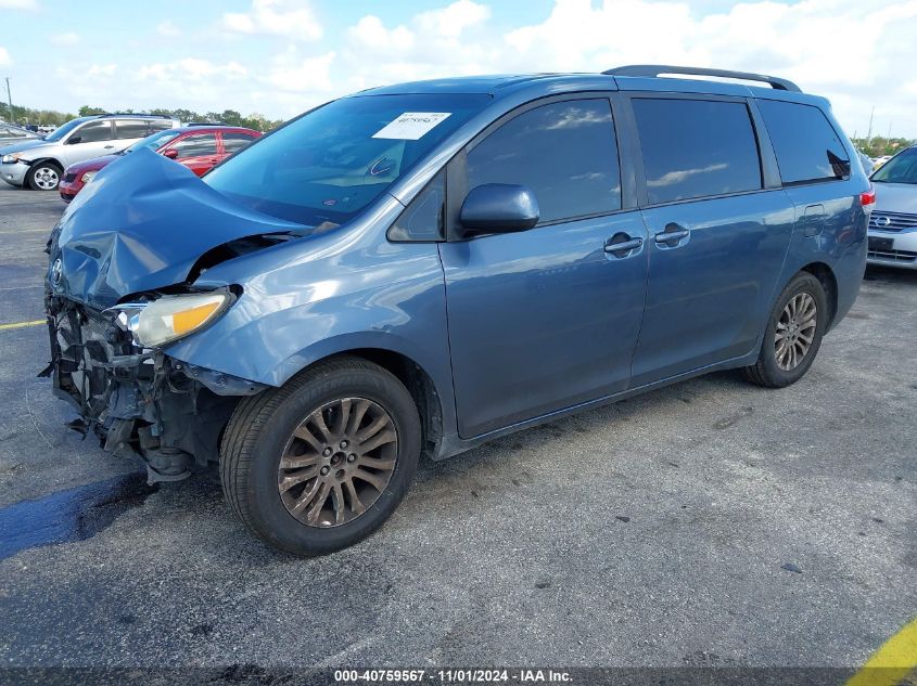 2014 Toyota Sienna Xle V6 8 Passenger VIN: 5TDYK3DC2ES447016 Lot: 40759567