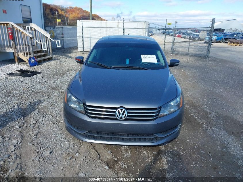 2013 Volkswagen Passat Se W/Sunroof Nav VIN: 1VWBP7A39DC024532 Lot: 40759574