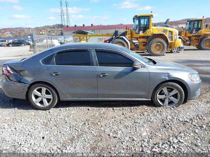 2013 Volkswagen Passat Se W/Sunroof Nav VIN: 1VWBP7A39DC024532 Lot: 40759574