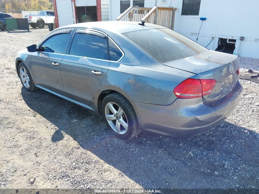 2013 Volkswagen Passat Se W/Sunroof Nav VIN: 1VWBP7A39DC024532 Lot: 40759574