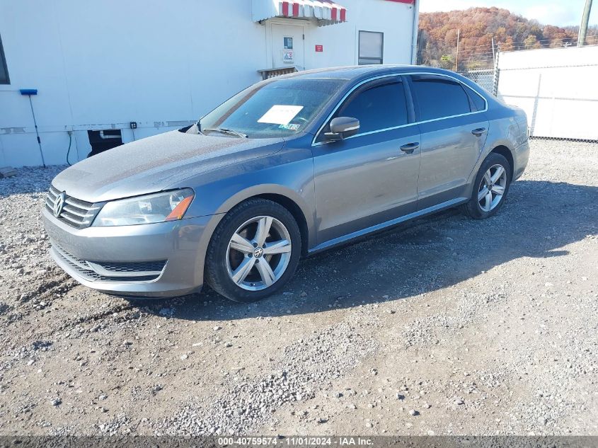 2013 Volkswagen Passat Se W/Sunroof Nav VIN: 1VWBP7A39DC024532 Lot: 40759574