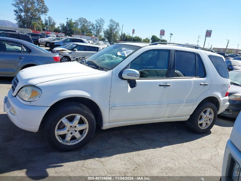 2002 Mercedes-Benz Ml 500 VIN: 4JGAB75E92A356872