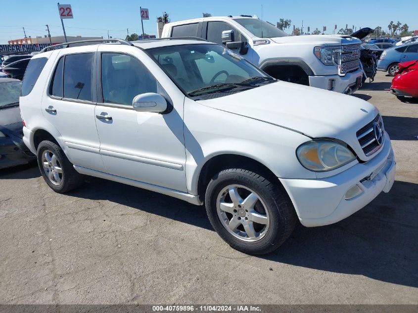 2002 Mercedes-Benz Ml 500 VIN: 4JGAB75E92A356872