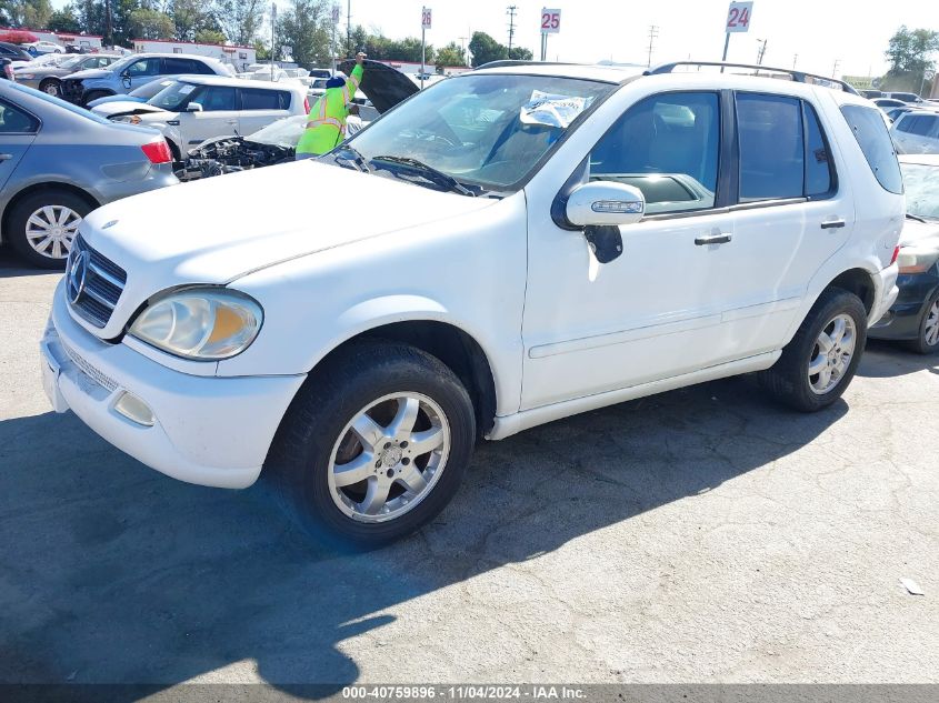 2002 Mercedes-Benz Ml 500 VIN: 4JGAB75E92A356872