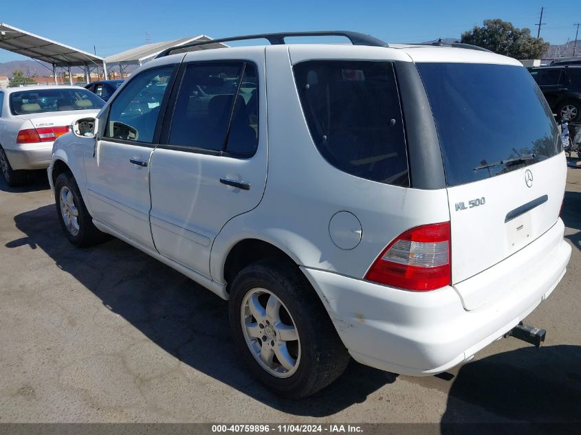 2002 Mercedes-Benz Ml 500 VIN: 4JGAB75E92A356872