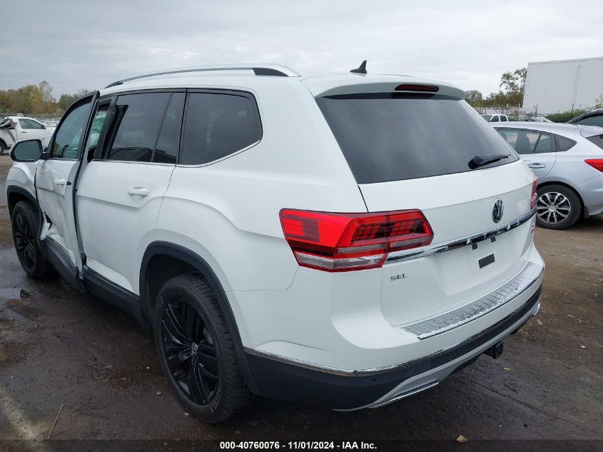 2019 Volkswagen Atlas 3.6L V6 Sel VIN: 1V2MR2CA2KC550677 Lot: 40760076