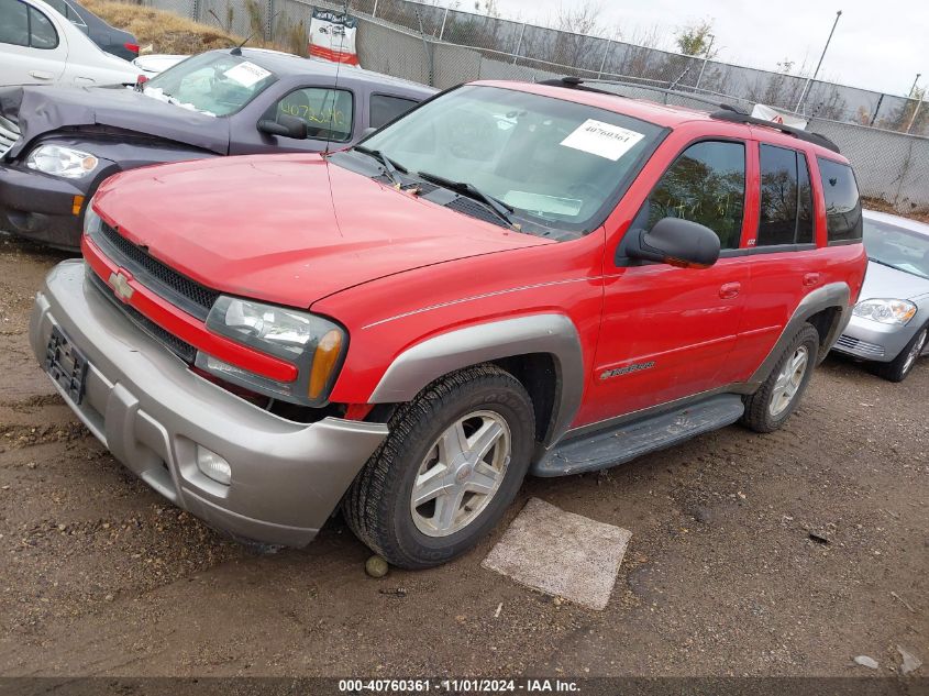 2002 Chevrolet Trailblazer Ltz VIN: 1GNDT13S622456417 Lot: 40760361