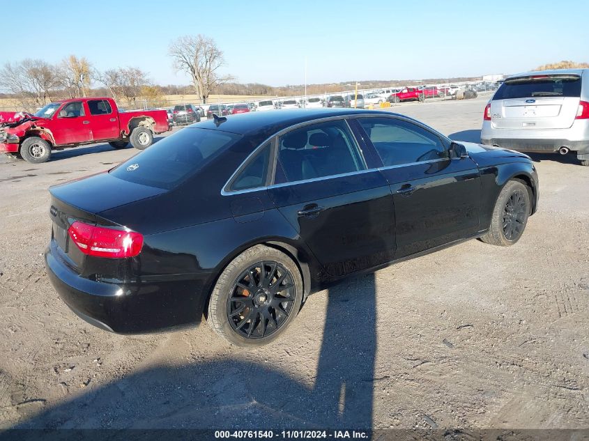 2011 Audi A4 2.0T Premium VIN: WAUFFAFL8BA081887 Lot: 40761540