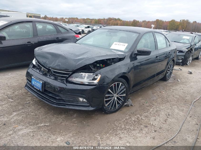 2016 Volkswagen Jetta 1.8T Sport VIN: 3VWD17AJ7GM237569 Lot: 40761718