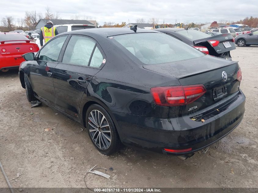 2016 Volkswagen Jetta 1.8T Sport VIN: 3VWD17AJ7GM237569 Lot: 40761718