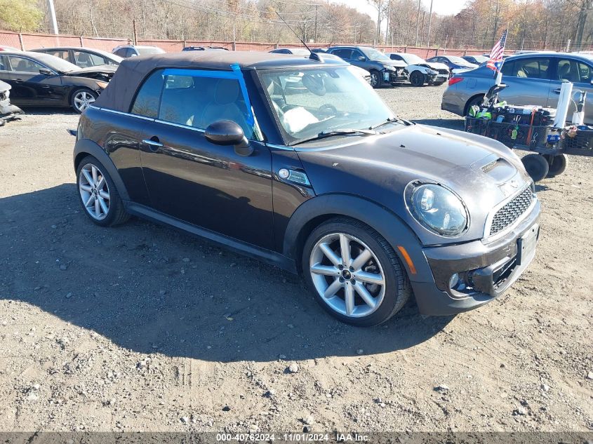 2013 Mini Convertible Cooper S VIN: WMWZP3C56DT705074 Lot: 40762024