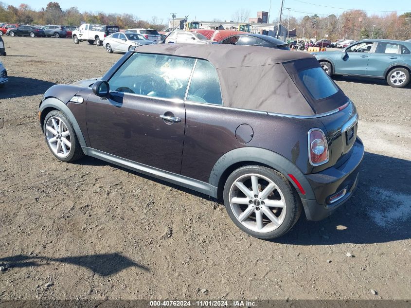 2013 Mini Convertible Cooper S VIN: WMWZP3C56DT705074 Lot: 40762024