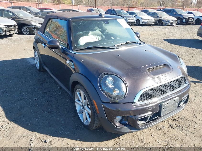 2013 Mini Convertible Cooper S VIN: WMWZP3C56DT705074 Lot: 40762024