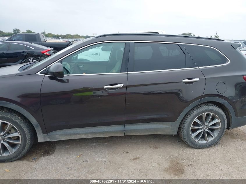 2017 Hyundai Santa Fe Se VIN: KM8SM4HF1HU177217 Lot: 40762281