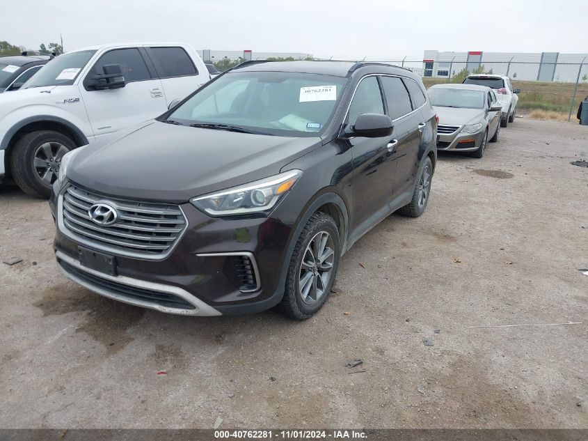 2017 Hyundai Santa Fe Se VIN: KM8SM4HF1HU177217 Lot: 40762281