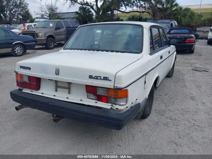 1992 Volvo 240 Gl VIN: YV1AS8809N1462991 Lot: 40763666