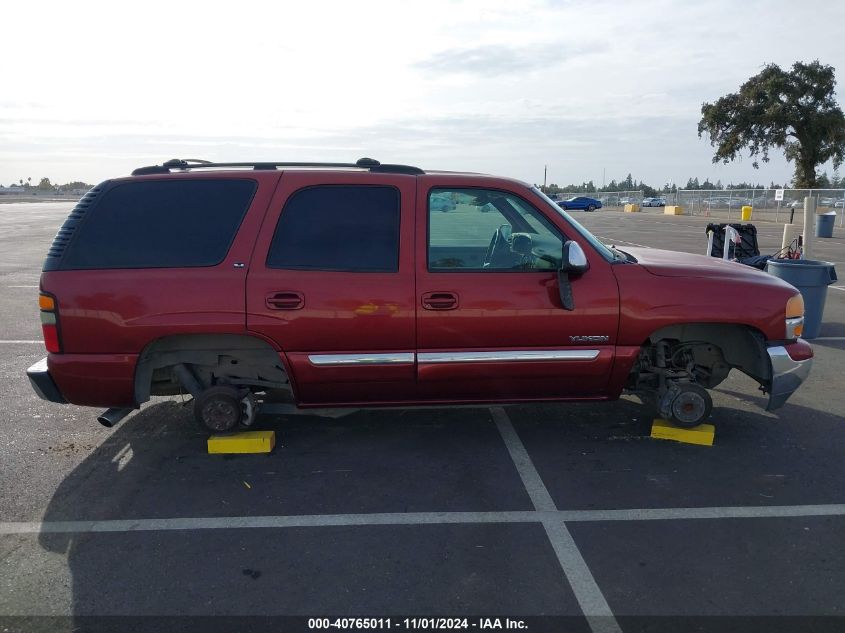 2002 GMC Yukon Sle VIN: 1GKEC13V02R249850 Lot: 40765011