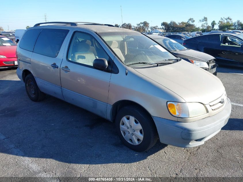 2002 Toyota Sienna Ce VIN: 4T3ZF19C42U458650 Lot: 40765405