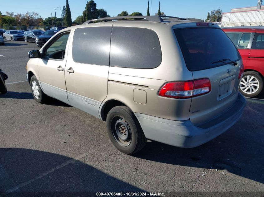 2002 Toyota Sienna Ce VIN: 4T3ZF19C42U458650 Lot: 40765405