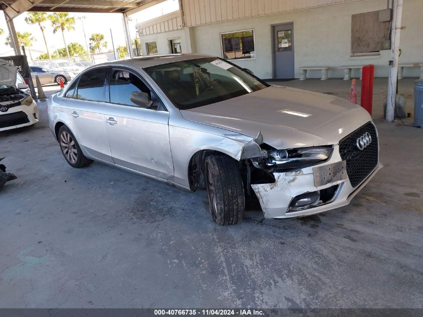 2013 Audi A4 2.0T Premium VIN: WAUBFAFLXDN039831 Lot: 40766735