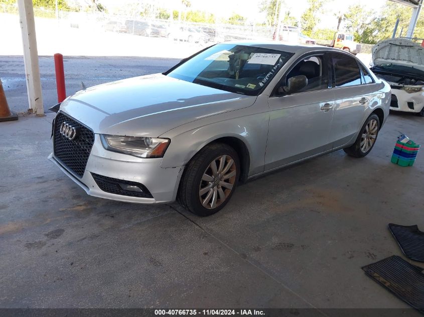 2013 Audi A4 2.0T Premium VIN: WAUBFAFLXDN039831 Lot: 40766735