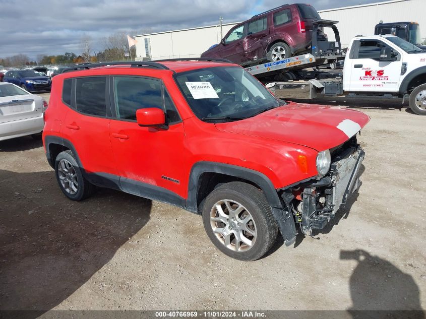 2018 Jeep Renegade Latitude 4X4 VIN: ZACCJBBB0JPG91823 Lot: 40766969