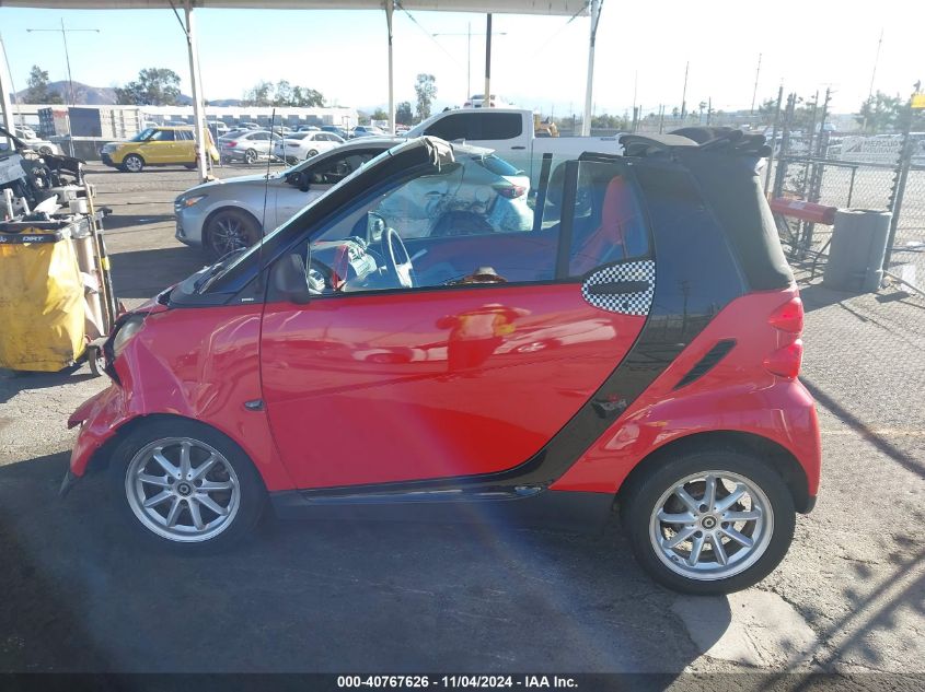 2009 Smart Fortwo Brabus/Passion VIN: WMEEK31X29K239145 Lot: 40767626