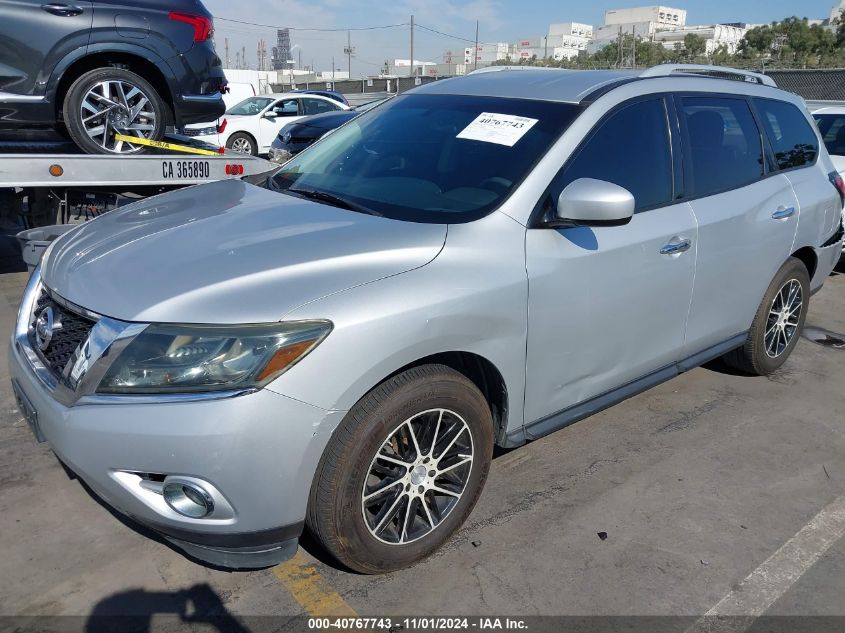 2015 Nissan Pathfinder S VIN: 5N1AR2MN1FC697824 Lot: 40767743