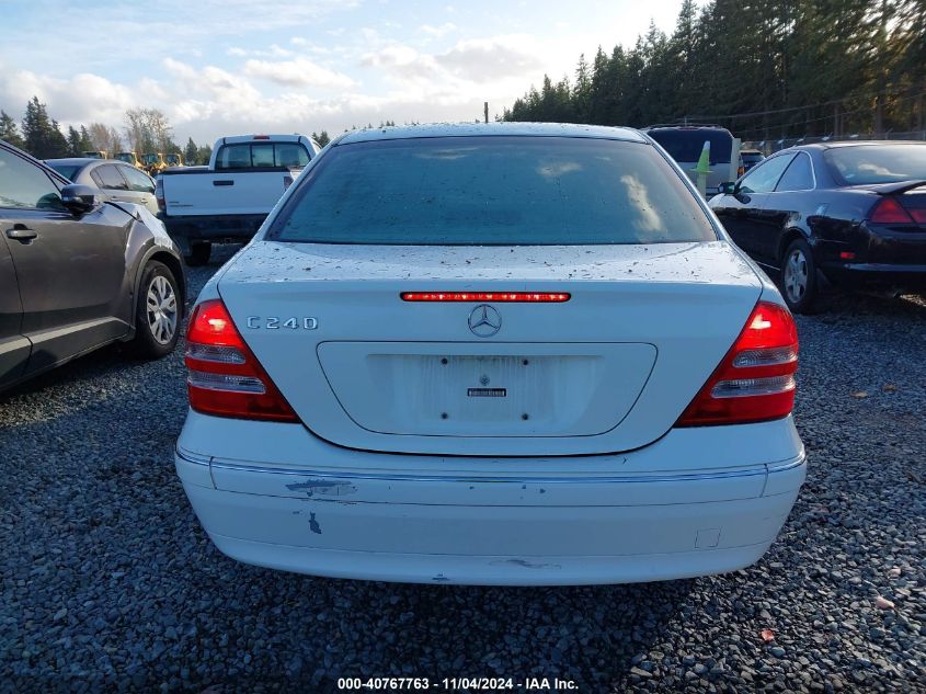 2003 Mercedes-Benz C 240 VIN: WDBRF61J23E013354 Lot: 40767763