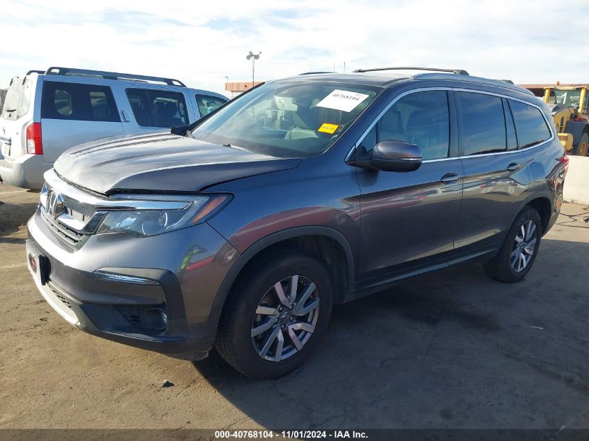 2019 Honda Pilot Ex-L VIN: 5FNYF6H56KB013926 Lot: 40768104