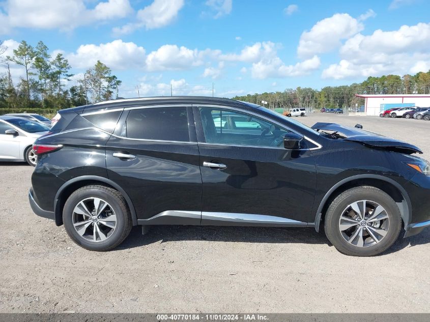 2022 Nissan Murano Sv Fwd VIN: 5N1AZ2BJ4NC121241 Lot: 40770184